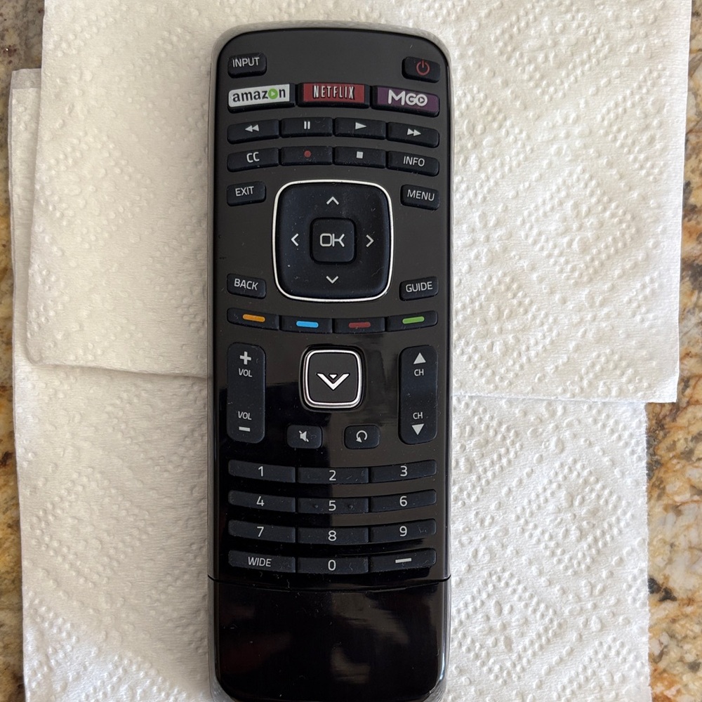 Vizio Black Universal TV Remote with Dedicated Streaming Buttons